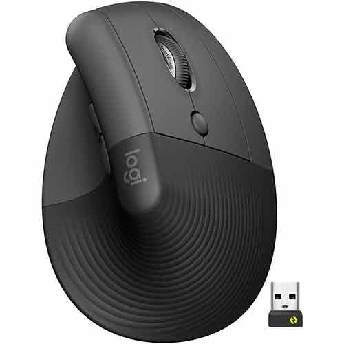 Mouse Logitech LIFT Vertical BT Black Wireless 24 GHZ - Vista 1
