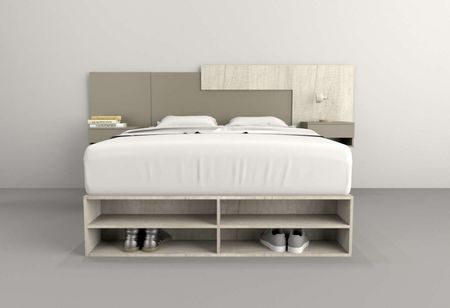 Box 1,40m 4 Cajones Nevado Gris C. Tables