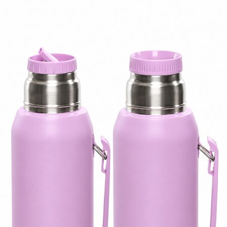 Termo 1l acero inoxidable 2 picos cebadores intercambiables