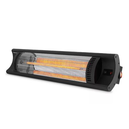 Calefactor Infrarrojo de Pared Negro Philco 4 Niveles de Potencia 2000W