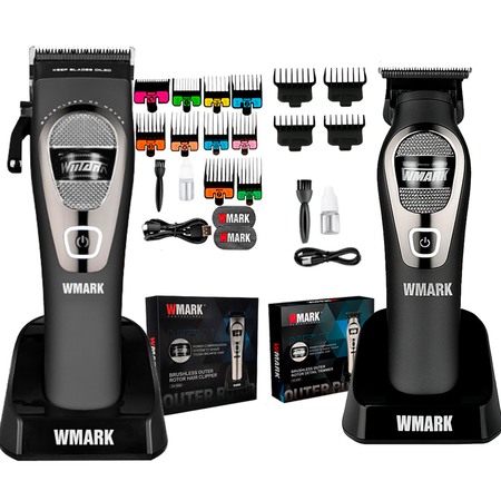 Kit Wmark Cortadora De Pelo y Trimmer 7200Rpm Con Accesorios