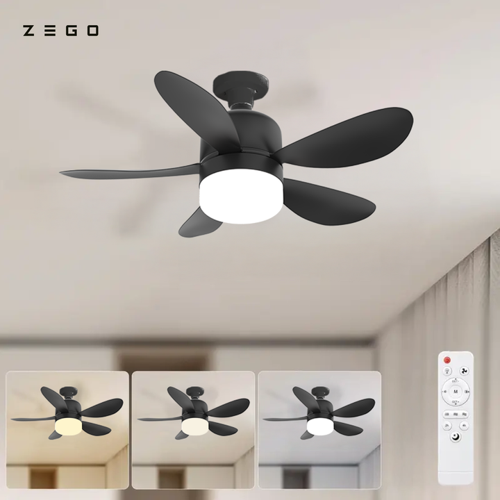 Foco Ventilador Lampara Led 3 Color Rosca Zego Eolo Control - Vista 3