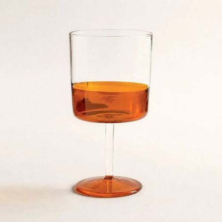 Set 6 Copas Sakura Flame Amber 350ml Radiance Series Naranja