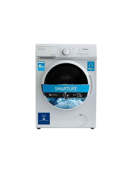 LAVARROPAS AUTOMÁTICO SMARTLIFE WMU061000W 6KG - Vista 2