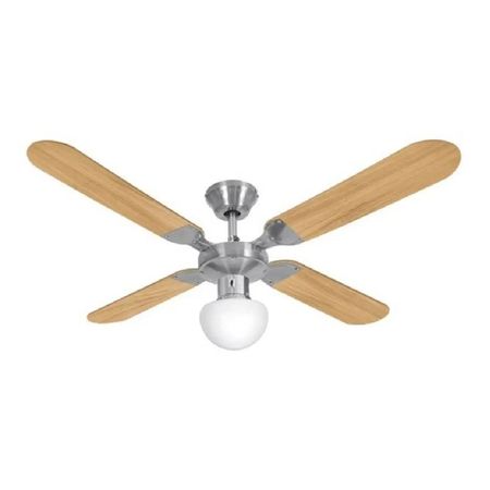 VENTILADOR LILIANA VTHM214 DE TECHO 4 PALAS REVERSIBLES 2 COLORES LUZ 5 VELOCIDADES