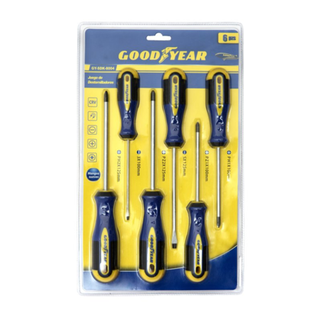 Set de 6 Destornilladores Phillips GoodYear GY-SDK-8004