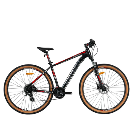Bicicleta MTB Venzo Thorn Shadow R29 24V Negra/Roja Disco Hidr. Talle S