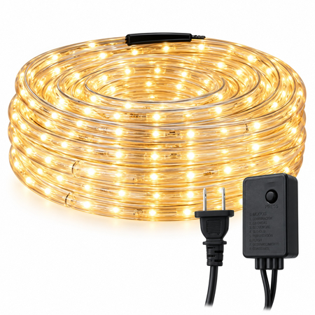 Manguera LED 5 Metros Luz Cálida con 8 Modos para Interior y Exterior