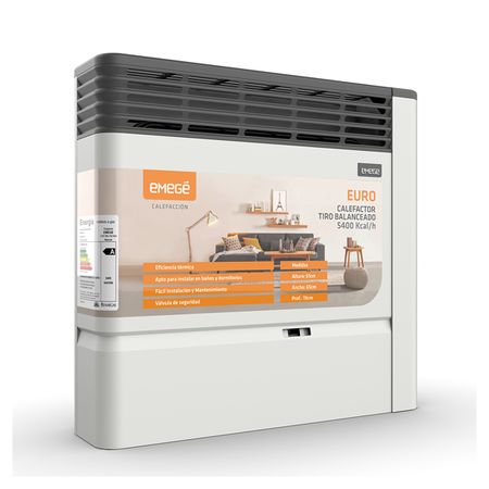 Calefactor Emege CE2155B 5400 Calorias A Gas Tiro Balanceado
