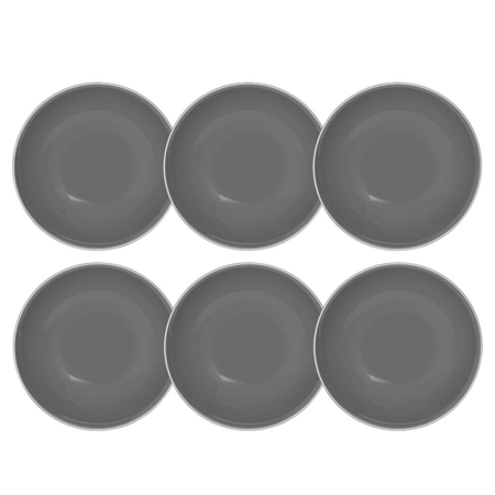 Unni Grey - Set X6 Platos Playos 26 Cm - Oxford
