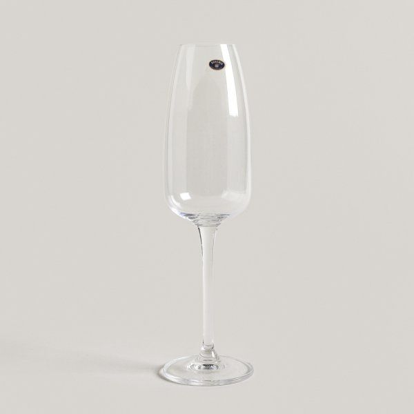 SET X 12 COPAS DE CHAMPAGNE CRISTAL DE BOHEMIA ANSER 290 ML - Vista 2