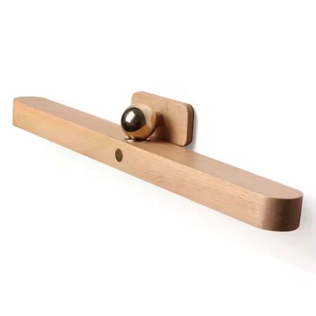 Lampara LED Madera Carga USB Escritorio Dormitorio