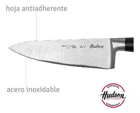 CUCHILLO CHEFF LÍNEA 6 PROFESSIONAL INOX. MANGO CON REMACHES NEGRO