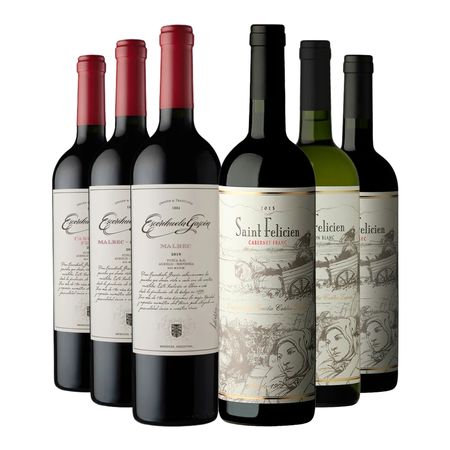 Vino Combinado Escorihuela Gascon Saint Felicien Seleccion x 6