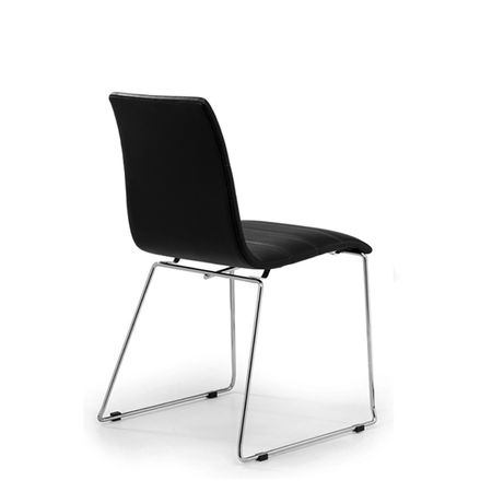 Silla Portantino Lyon Tapizado Negro