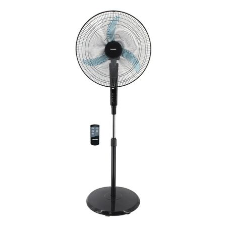 Ventilador De Pie Sansei 18" Con Control 3 Aspas Gris VPN18635N
