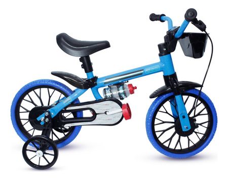 Bicicleta R12 Ruedas Goma Fiat 500 Con Cantimplora