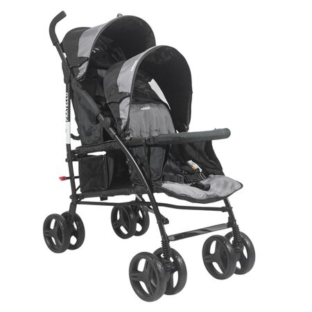Cochecito doble Fratello Infanti gris