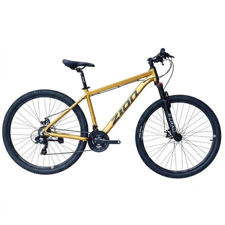 Bicicleta MTB Zion Aspro 21V R29 Dorado/Gris Disco Hidr. Talle M