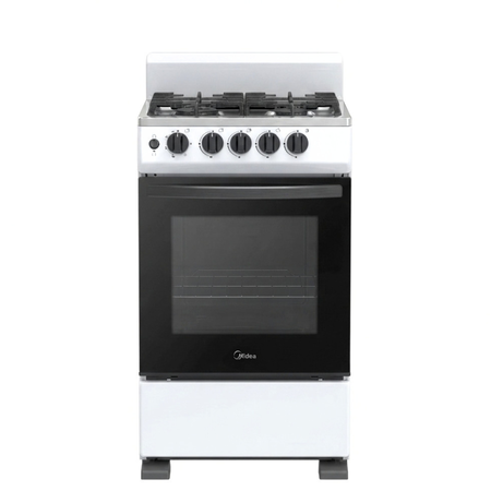 Cocina Multigas 4 Hornallas 50cm 20tmg4pwar1 Blanco Midea
