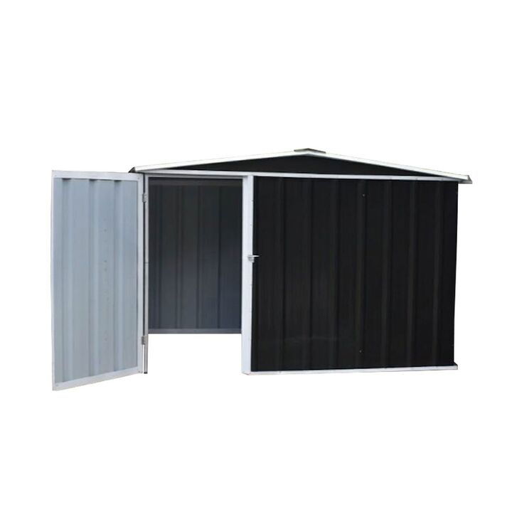 Armario Deposito Galpon de jardin Casi 3x2x2 Negro DON ACERO - Vista 3