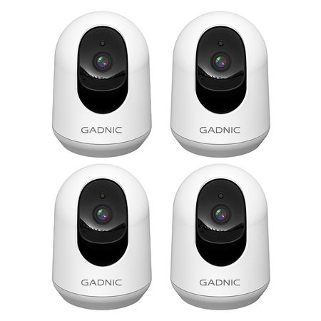 Kit x4 de Cámaras de Seguridad Gadnic IP Motorizada 3MP Full HD Visión Nocturna