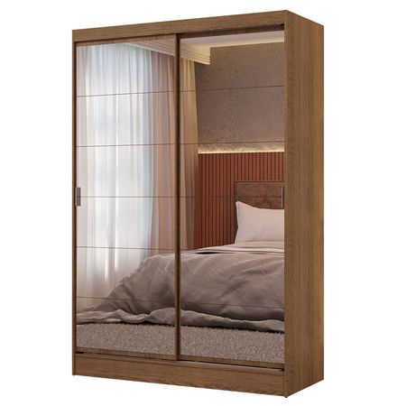 Placard Madesa Max 2 Puertas Corredizas 2 Cajones 2 Espejos
