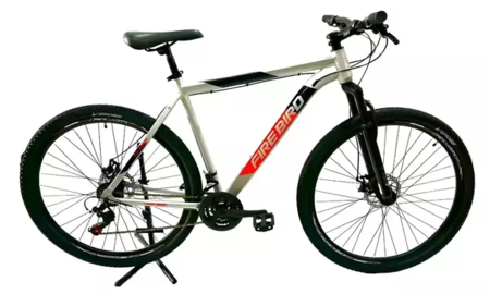 Bicicleta Firebird R26 Hombre 21 Velocidades Aluminio Disco Gris/rojo