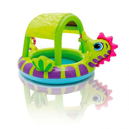 Pileta Inflable Infantil Intex Caballito De Mar 141 Lt 188 X 104 X 147 Cm 22715/7