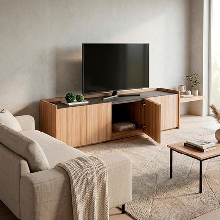 Rack de TV Petra DS Home Amberes Cocobolo 180x52x45 cm