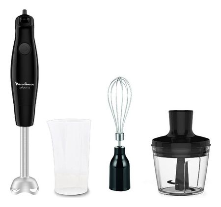 Licuadora De Mano Turbomix Plus 3 En 1 Moulinex Inox Negro