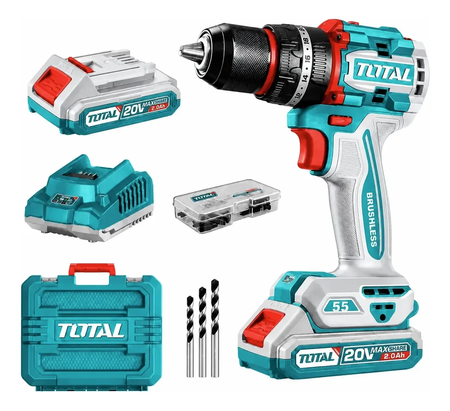 Taladro Percutor Atornillador Total Tidli20558-4 Brushless