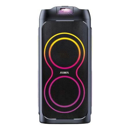 Parlante Torre Aiwa AW-T280L 16000W Luces RGB Bluetooth Radio Fm