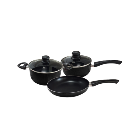 Bateria De Cocina 5 Piezas Negra 2Mm