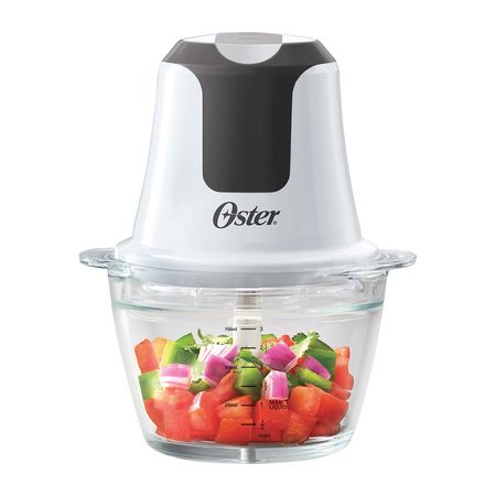 Mini picadora Oster 3 tazas con tazón de vidrio FPSTFP3340