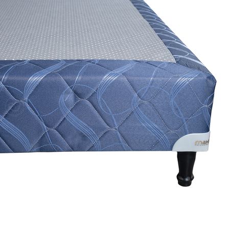 Sommier y Colchon Espejo de Luna 1 Plaza y Media 100x190x30 de Resortes Bonnell Doble Pillow de Jackard