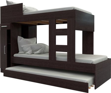 Cucheta Triple Muebles Orlandi 600 3C 1P 1C Wengue