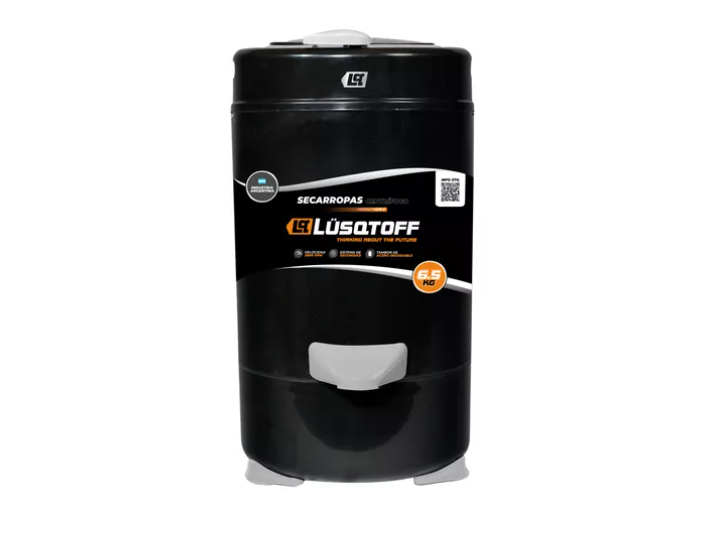 Secarropas Centrífugo Lusqtoff Negro - 6.5kgs - 2800rpms - Vista 1
