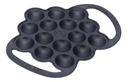 Provoletera Hierro Fundido 15 Cavidades Victoria Premium Negro