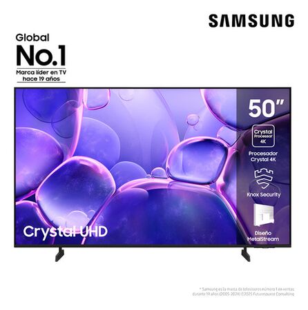 Televisor Samsung 50" Crystal UHD U8000F 4K Smart TV 2025