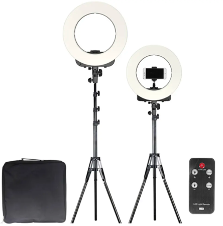 Aro Iluminador Led Gadnic 36cm 14"+ Trípode 190cm