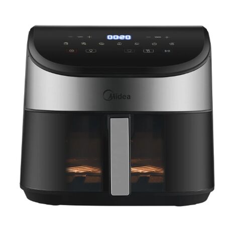 Freidora De Aire Fryer Digital Negra Midea Af-dw60bar1