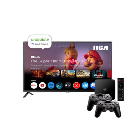 Combo Smart TV RCA 65" 4K LED Android TV + Consola Level Up Retroplay LT