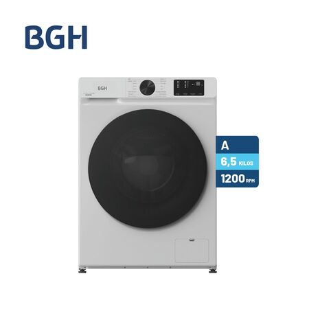 Lavarropas BGH Inverter Automático Blanco 6,5kg