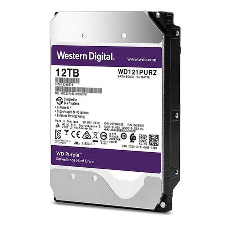 Disco Rígido Western Digital Purple SATA 12TB Vigilancia