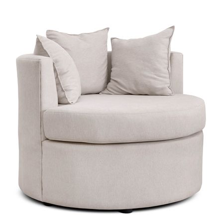 Sillón 1 Cuerpo Redondo Coco Tapizado Shot Latte Espácity