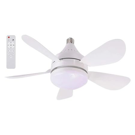Lampara Led Con Ventilador Integrado, 3 Lueces En 1/ 3veloc.