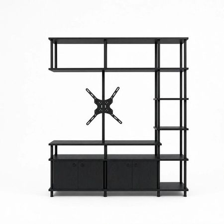 Rack de TV Industrial DS Home 161 x 30 x 162 cm Total Negro