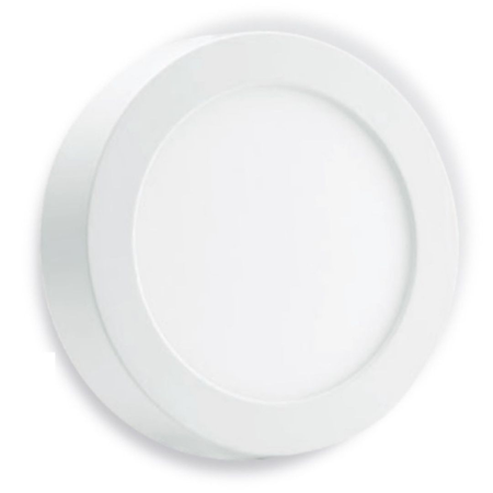 Panel Plafon Foco 18w Para Aplicar Redondo X 4 U 3000k Luz Cálida