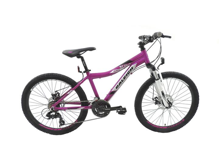 Bicicleta Raleigh SCOUT D- R.24"- Violeta- Cuadro de aluminio_ Frenos a disco- 21Vel. - Vista 1